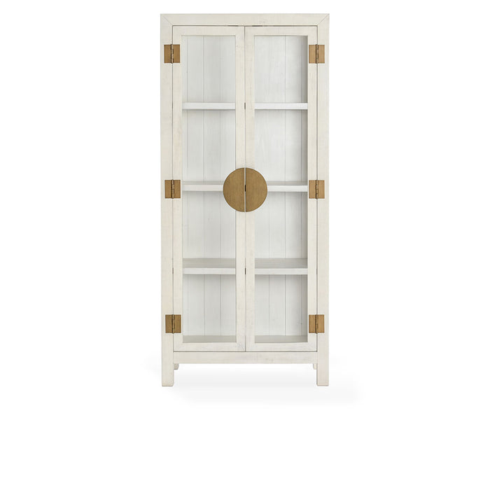 Classic Home Furniture - Milroy Reclaimed Pine Tall Cabinet Antique White - 52004155 - GreatFurnitureDeal
