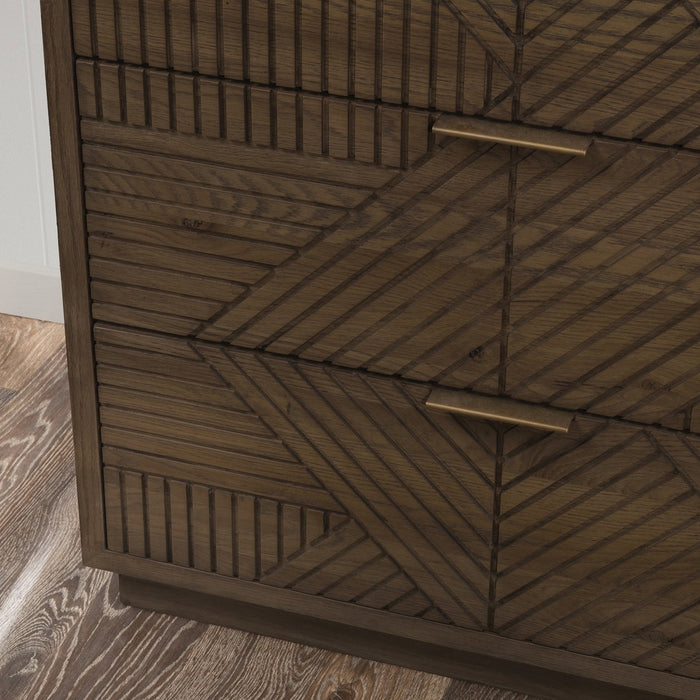 Classic Home - Santa Clara Solid Wood 6Dwr Dresser - Toasted Brown - 52004211 - GreatFurnitureDeal