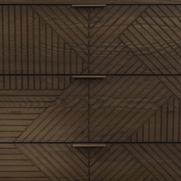 Classic Home - Santa Clara Solid Wood 6Dwr Dresser - Toasted Brown - 52004211 - GreatFurnitureDeal