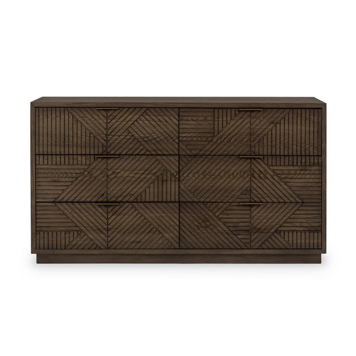 Classic Home - Santa Clara Solid Wood 6Dwr Dresser - Toasted Brown - 52004211 - GreatFurnitureDeal