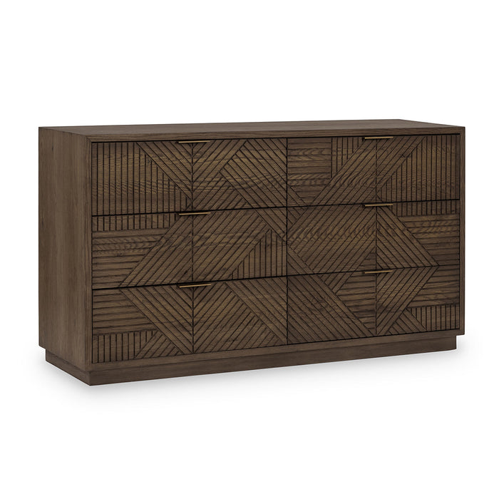 Classic Home - Santa Clara Solid Wood 6Dwr Dresser - Toasted Brown - 52004211 - GreatFurnitureDeal