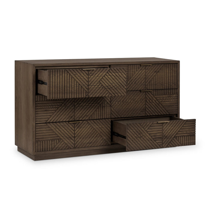 Classic Home - Santa Clara Solid Wood 6Dwr Dresser - Toasted Brown - 52004211 - GreatFurnitureDeal