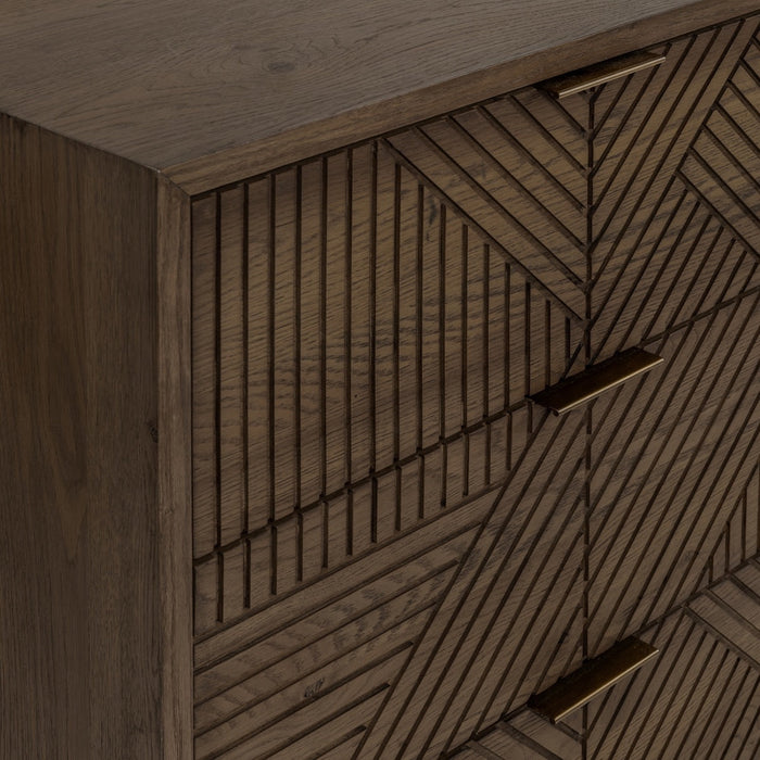 Classic Home - Santa Clara Solid Wood 6Dwr Dresser - Toasted Brown - 52004211 - GreatFurnitureDeal