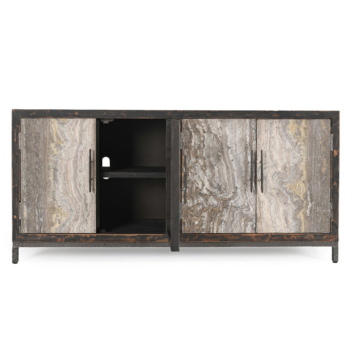 Classic Home Furniture - Lisbon Reclaimed Pine 4Dr Cabinet - 52004553 - GreatFurnitureDeal