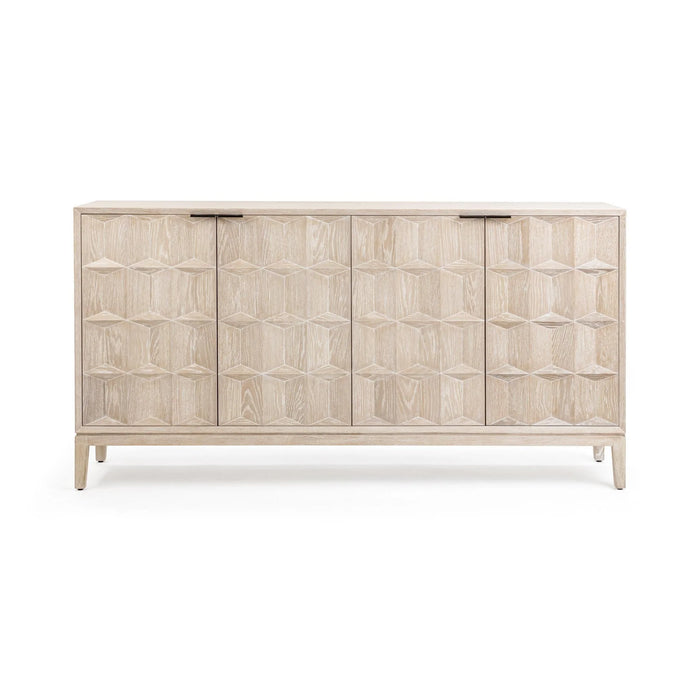 Classic Home - Mira Oak Wood Cabinet in Soft Ash - 52004671