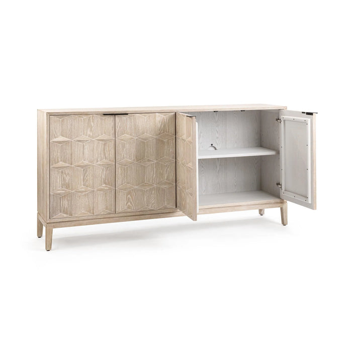 Classic Home - Mira Oak Wood Cabinet in Soft Ash - 52004671