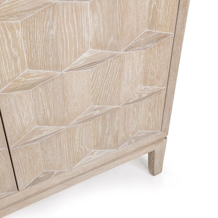 Classic Home - Mira Oak Wood Cabinet in Soft Ash - 52004671