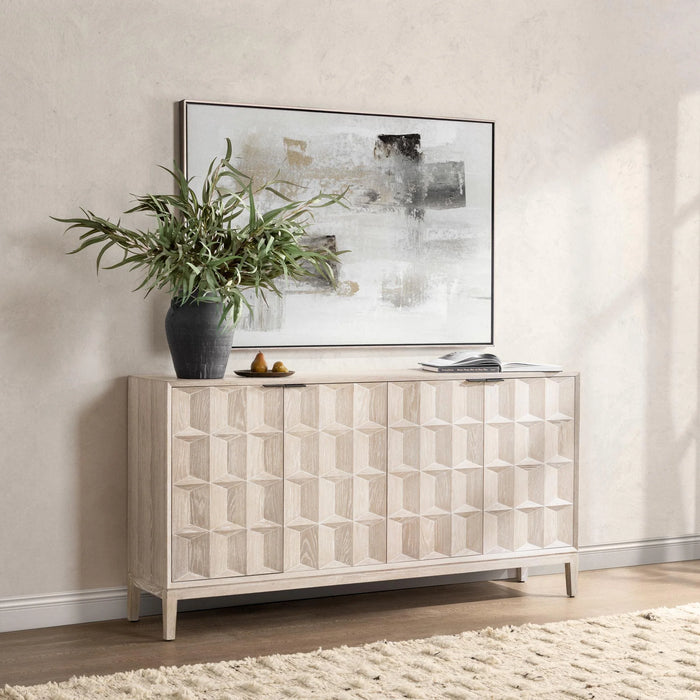 Classic Home - Mira Oak Wood Cabinet in Soft Ash - 52004671