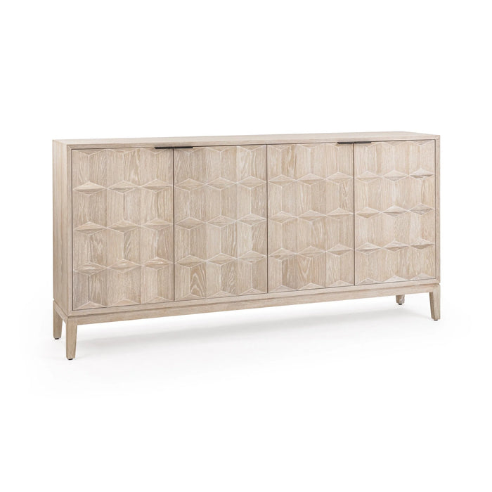 Classic Home - Mira Oak Wood Cabinet in Soft Ash - 52004671
