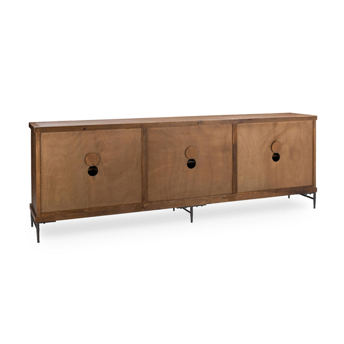 Classic Home - Willmark 6-Door Reclaimed Pine Wood Sideboard Buffet - 52004710 - GreatFurnitureDeal