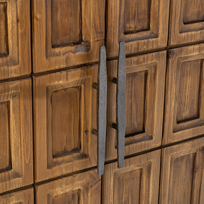 Classic Home - Willmark 6-Door Reclaimed Pine Wood Sideboard Buffet - 52004710 - GreatFurnitureDeal