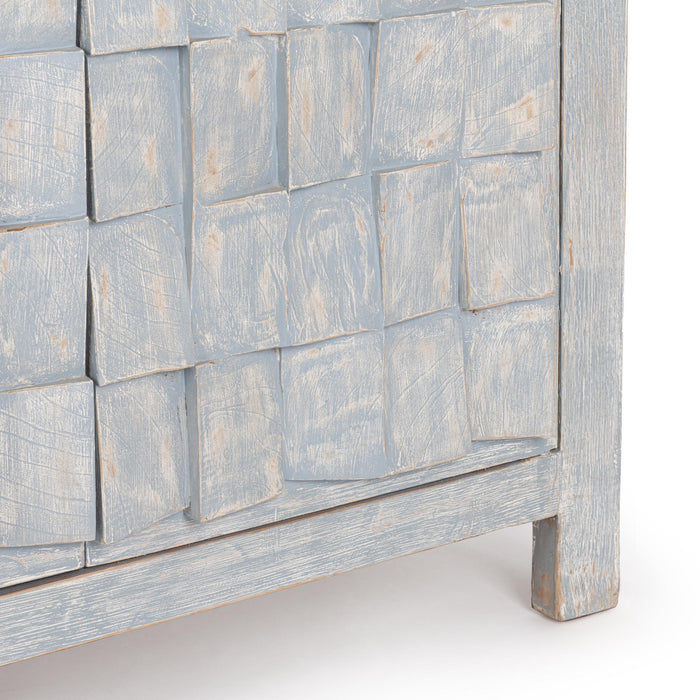 Classic Home - Gama 4 Door Cabinet in Blue Washed - 52004729