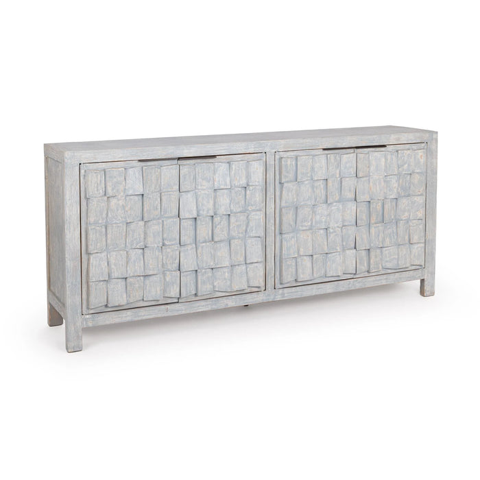 Classic Home - Gama 4 Door Cabinet in Blue Washed - 52004729