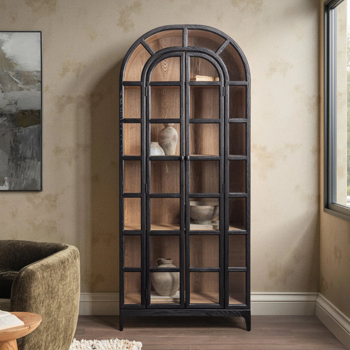 Classic Home - Waverly Display Cabinet in Loft Black - 52004731