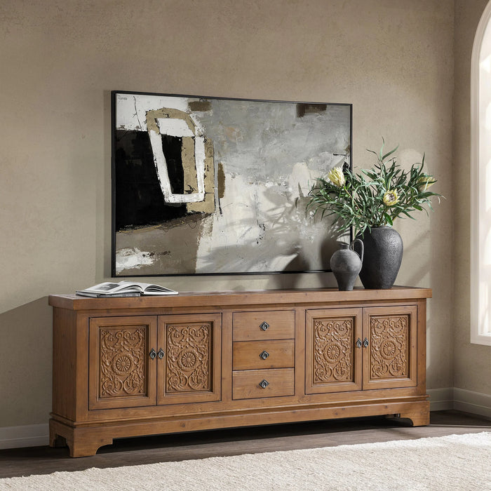 Classic Home - Amita 3 Drawer Cabinet in Brown - 52004756