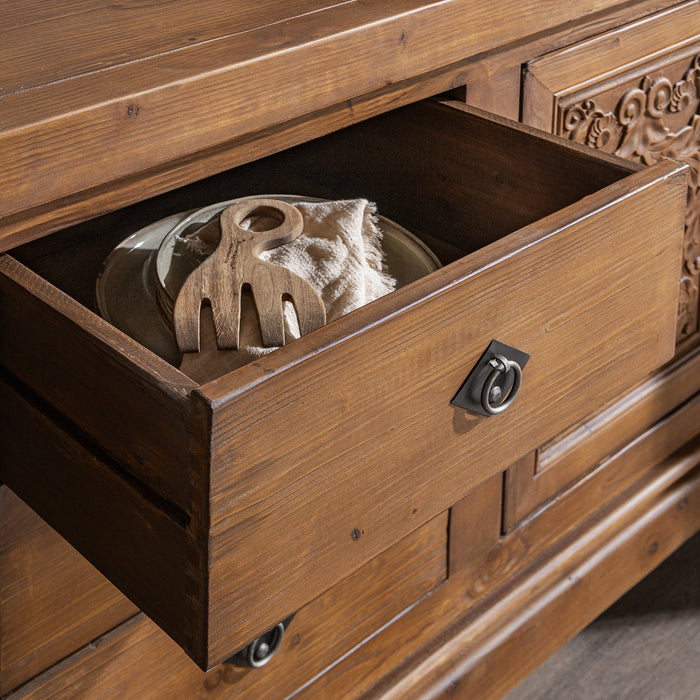 Classic Home - Amita 3 Drawer Cabinet in Brown - 52004756
