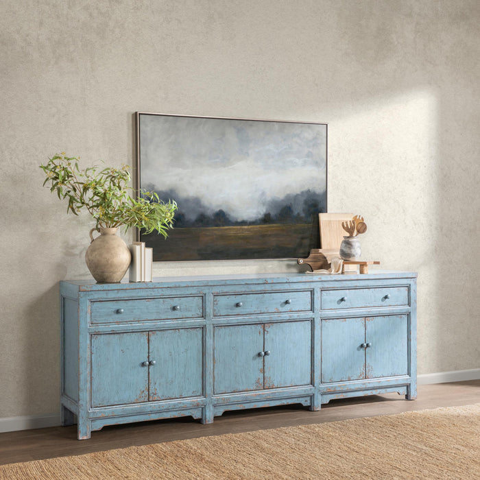 Classic Home - Winford 3 Drawer Cabinet in Harbor Blue - 52004769