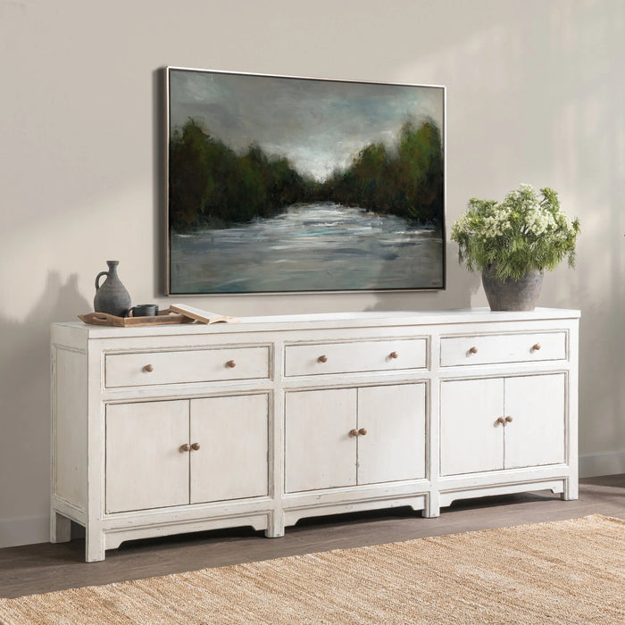 Classic Home - Winford 3 Drawer Cabinet in Coastal Cream - 52004770