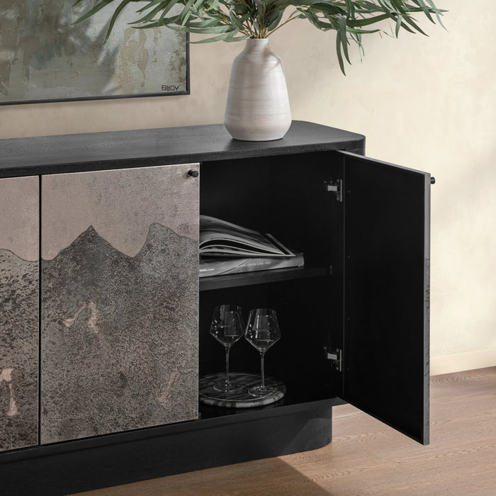 Classic Home - Sequoia 4 Door Cabinet in Oxide Smoke - 52007484