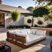 Meridian Furniture - Ease 228" Fabric Upholstered 8 Piece Modular Sectional - 111White-Sec6C - GreatFurnitureDeal