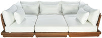 Meridian Furniture - Ease 228" Fabric Upholstered 8 Piece Modular Sectional - 111White-Sec6C - GreatFurnitureDeal