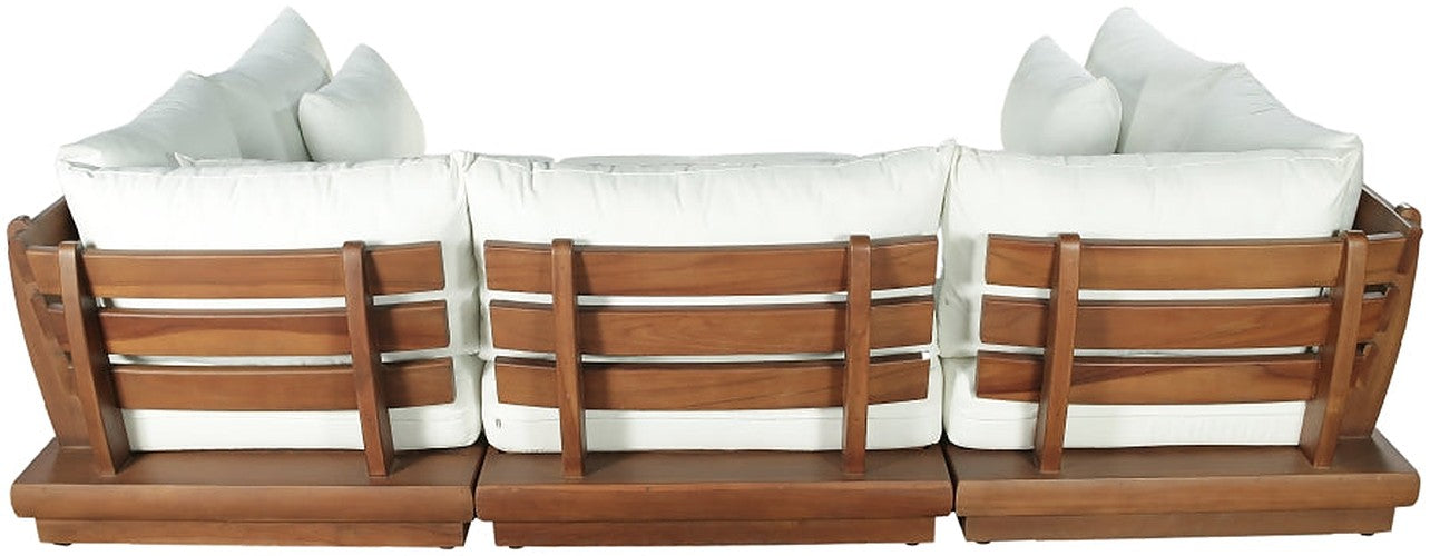 Meridian Furniture - Ease 228" Fabric Upholstered 8 Piece Modular Sectional - 111White-Sec6C - GreatFurnitureDeal