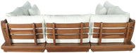 Meridian Furniture - Ease 228" Fabric Upholstered 8 Piece Modular Sectional - 111White-Sec6C - GreatFurnitureDeal