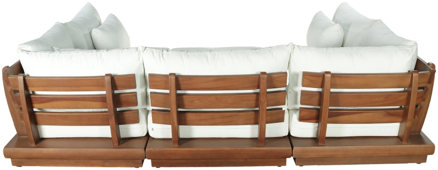 Meridian Furniture - Ease 228" Fabric Upholstered 8 Piece Modular Sectional - 111White-Sec6C - GreatFurnitureDeal