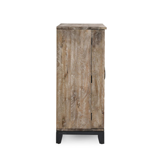 Classic Home - Vivienne Solid Wood Bar Cabinet - Light Gray - 52010615 - GreatFurnitureDeal