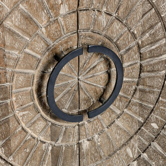 Classic Home - Vivienne Solid Wood Bar Cabinet - Light Gray - 52010615 - GreatFurnitureDeal