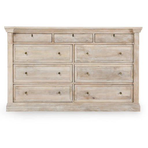 Classic Home - Adelaide Wood 9Dwr Dresser in Natural White Wash - 52010665 - GreatFurnitureDeal