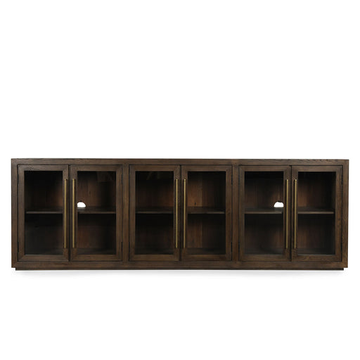 Classic Home - Bradley Oak Wood 6Dr Cabinet Cocoa Brown - 52010895 - GreatFurnitureDeal
