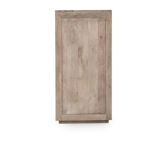 Classic Home Furniture - Jensen Cane/Wood 4Dr Cabinet Taupe - 52010901