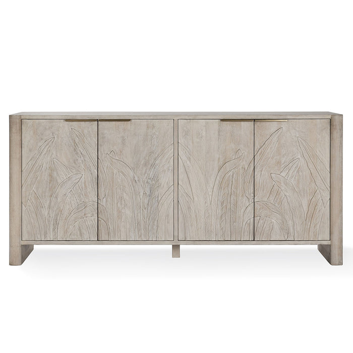Classic Home Furniture - Ledro Wood 4Dr Buffet White Wash - 52010921