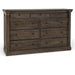 Classic Home - Adelaide Solid Wood 9Dwr Dresser - Cocoa Brown - 52010923 - GreatFurnitureDeal