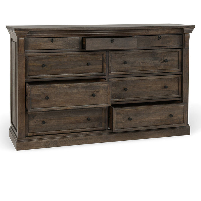 Classic Home - Adelaide Solid Wood 9Dwr Dresser - Cocoa Brown - 52010923 - GreatFurnitureDeal