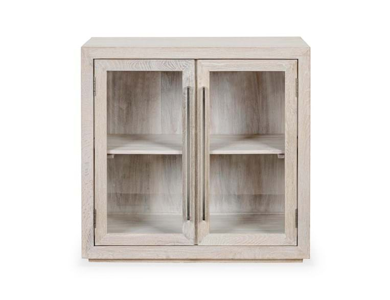 Classic Home Furniture - Bradley Oak Wood 2 Door Cabinet Landmark White Wash - 52010930 - GreatFurnitureDeal