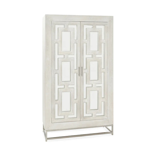 Classic Home - Adina Mango Wood Tall Cabinet White Washed - 52010936 - GreatFurnitureDeal