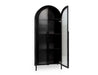 Classic Home Furniture - Moca Metal/Glass 2 Door Tall Cabinet Black - 52010937 - GreatFurnitureDeal