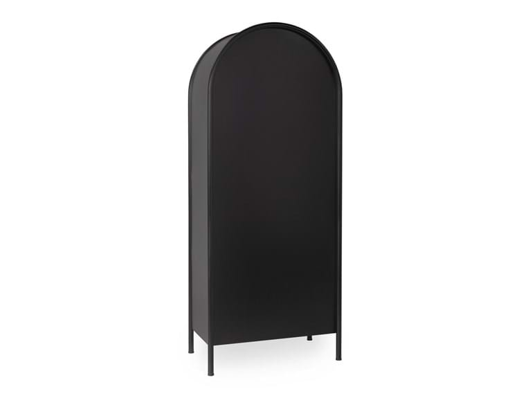 Classic Home Furniture - Moca Metal/Glass 2 Door Tall Cabinet Black - 52010937 - GreatFurnitureDeal