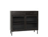 Classic Home Furniture - Nore Metal/Glass 2Dwr 2Dr Cabinet Blackened Steel - 52010939 - GreatFurnitureDeal