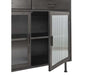 Classic Home Furniture - Nore Metal/Glass 4 Drawer 4 Door Cabinet Blackened Steel - 52010940 - GreatFurnitureDeal