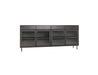 Classic Home Furniture - Nore Metal/Glass 4 Drawer 4 Door Cabinet Blackened Steel - 52010940 - GreatFurnitureDeal