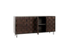 Classic Home Furniture - Komo Leather/Metal 4 Door Cabinet Barrel - 52010942 - GreatFurnitureDeal