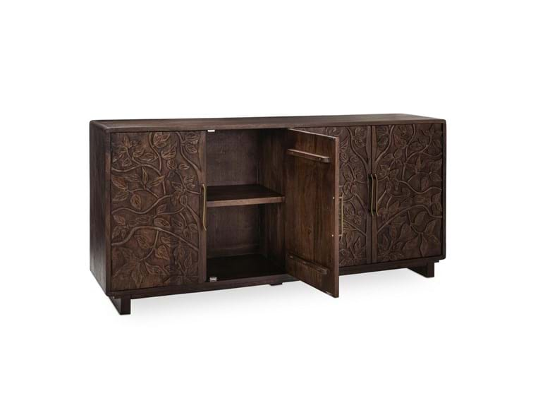 Classic Home Furniture - Albero Wood 4 Door Buffet Kona Brown - 52010949 - GreatFurnitureDeal