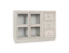 Classic Home Furniture - Isha Mango Wood 3 Dwr 2 Dr Cabinet White Washed - 52010951 - GreatFurnitureDeal