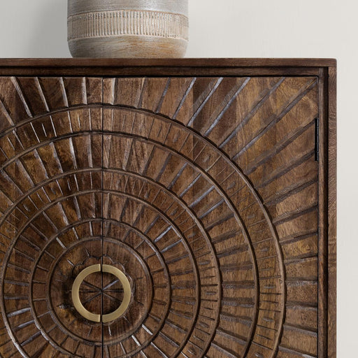 Classic Home - Vivienne 4-Door Mango Wood Buffet Sideboard in Brown - 52010958 - GreatFurnitureDeal