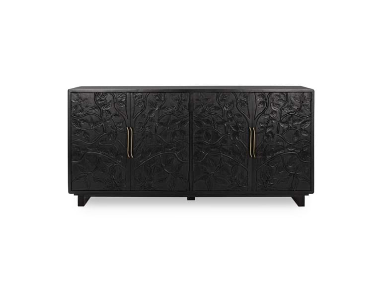 Classic Home Furniture - Albero Wood 4 Door Buffet Kona Black - 52010962 - GreatFurnitureDeal