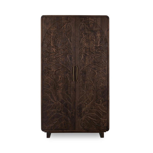 Classic Home - Albero Solid Wood Tall Cabinet - Kona Brown - 52010963 - GreatFurnitureDeal
