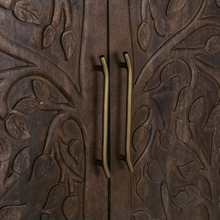 Classic Home - Albero Solid Wood Tall Cabinet - Kona Brown - 52010963 - GreatFurnitureDeal